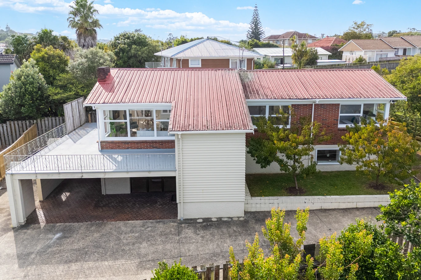 Move-in ready, Renovated Brick 3 beds 1 bath house on 693m2 section, a large rumpus and the converted garage with study area downstairs, close to schools, shops, and public transport to the CBD, 13A Matata Street, Blockhouse Bay, Auckland