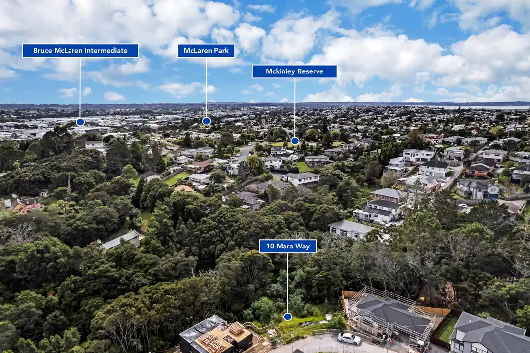 Reserve Views, 809m2 section with RC, BC & EPA for a 5 beds 4 baths double garage house, easy access to local schools, parks, public transport including Sunnyvale Train Station, and nearby shopping hubs such as WestCity and Lynn Mall, 1 km to Sunnyvale School, 10 Mara Way, Sunnyvale, Auckland