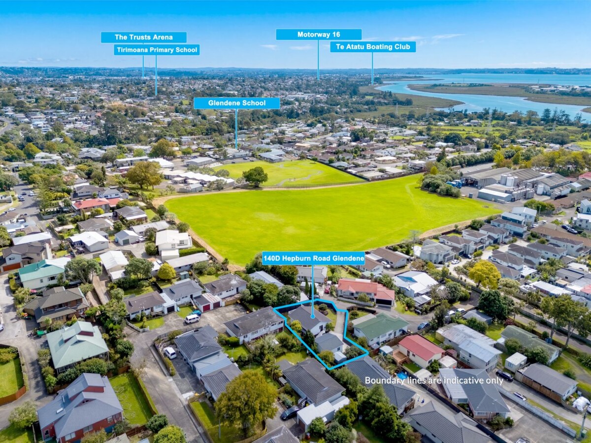 Once in 10 years, Overseas owners, 118m2 4 beds 2 baths house ( 2 beds 1 bath main home + 2 beds 1 bath granny) on 471m2 section, A generous deck, a practical shed and additional storage areas, and on New Year’s Eve you can even enjoy the fireworks from the Sky Tower from home, 140D Hepburn Road, Glendene, Auckland
