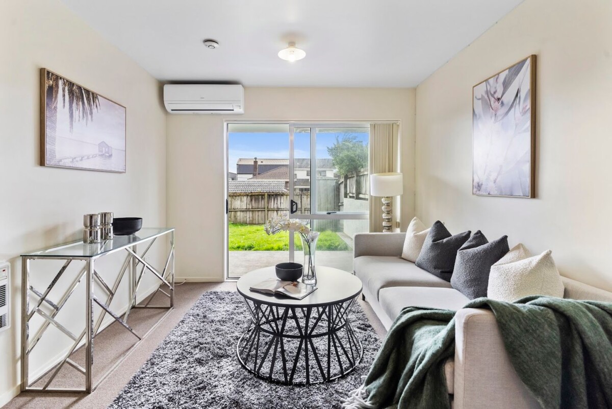 Vendors determined to sell, 67m2 2 beds 1 bath home with car park and a private backyard,, close to shops, schools, easy motorway access, 1/242 Great North Road, Henderson, Auckland