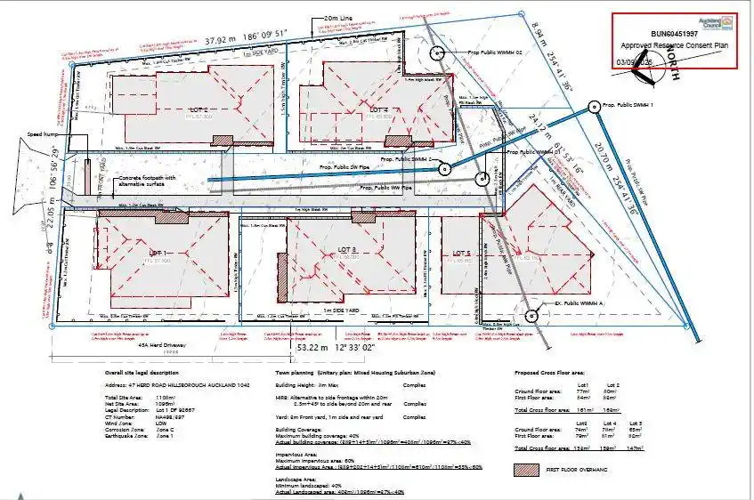 With RC for 5 standalone homes, 5 beds 2 baths house on 1108m2 section, With Royal Oak Shopping Centre and Onehunga Mall nearby, along with quality schooling and amenities, easy motorway access, currently rented, 0.9 km to Royal Oak Intermediate School, 47 Herd Road, Hillsborough, Auckland