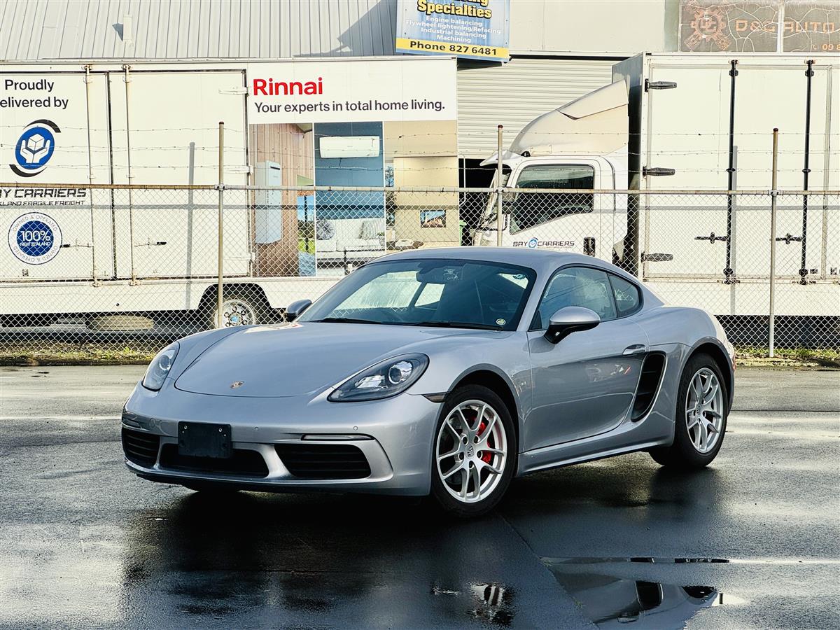2017 Porsche 718 Cayman Turbo Facelift Coupe Automatic, Silver, 2 seats, Petrol, 2,000 cc, 57,000 km