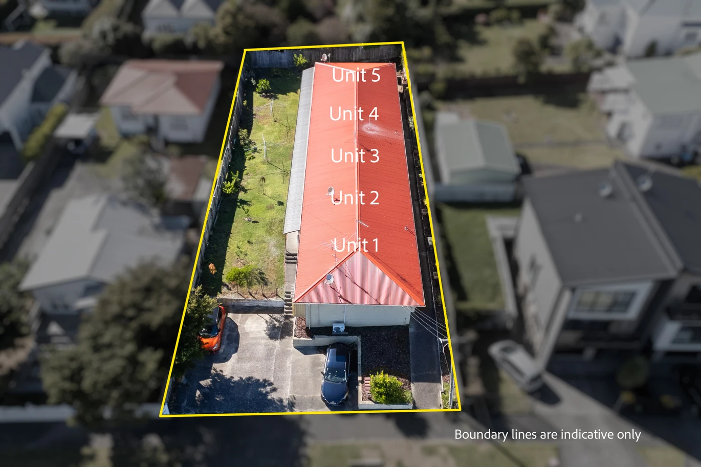 5 x 1-bed units ( each unit 1 bed 1 bath 1 car park) on 835m2 section, offers an estimated rental return of $2,250 per week, minutes from Kingsland and Grey Lynn villages, easy motorway access, schools nearby, including Western Springs College, Mt Albert Grammar School, Auckland Girls’ Grammar School, and Kowhai Intermediate. 1-5/1 Derwent Street, Western Springs, Auckland