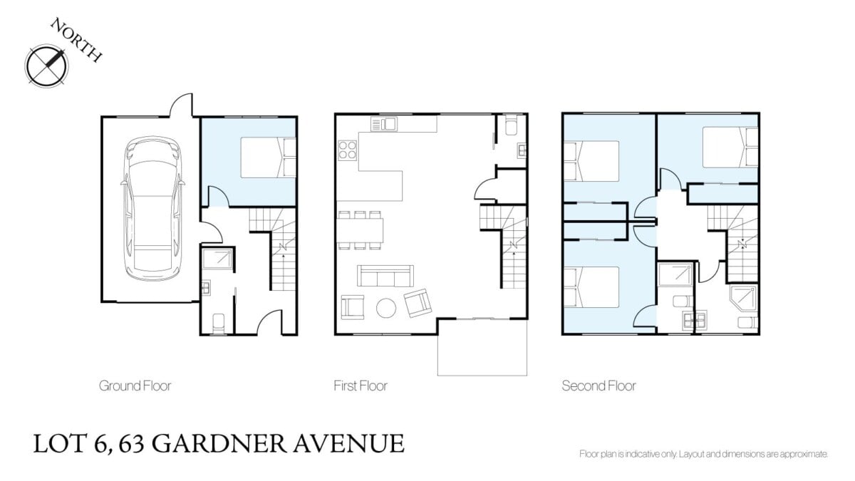 154m2 Brandnew freehold 4 beds 3 baths home with garage, Fully fenced with low-maintenance backyard, walking to New Lynn School, the train station, library, restaurants, Lynn Mall, Zone for New Lynn School and Blockhouse Bay Intermediate, 6/63 Gardner Avenue, New Lynn, Auckland