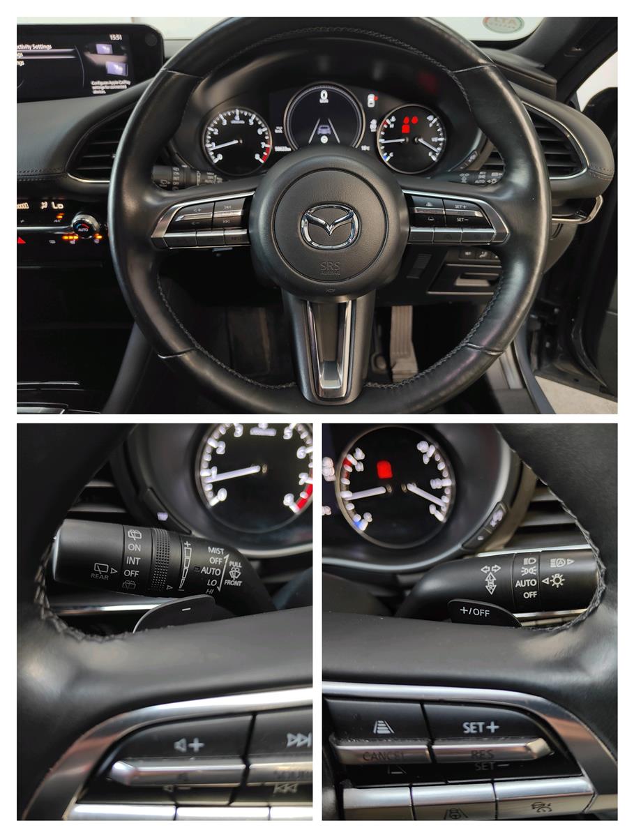 2019 Mazda 3 20S TOURING/4 NEW TYRES/360 CAMERA/CARPLAY/PADDLE SHIFT/GRADE 4 Hatchback Automatic, Grey Metallic, 5 seats, Petrol, New Import, 2,000 cc, 70,128 km