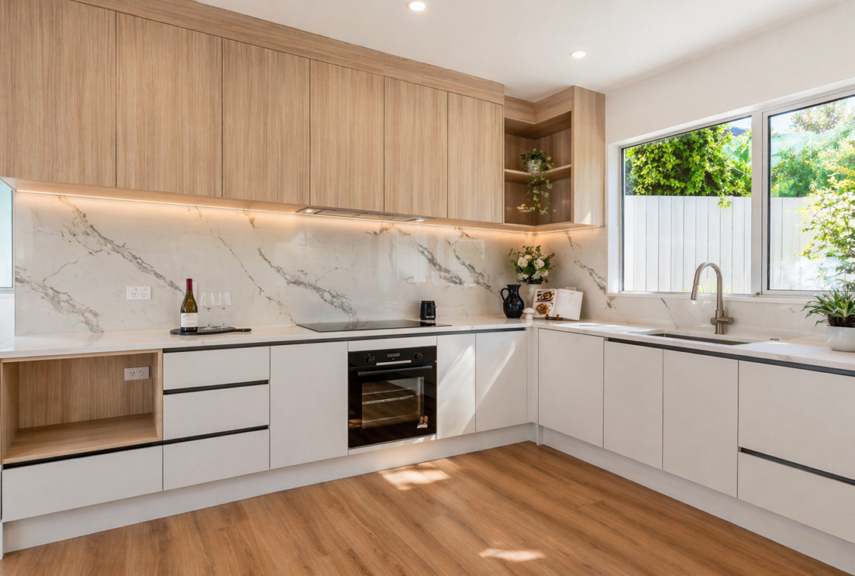 Double Westlake school zone, 220m2 Brandnew standalone 5 beds 3 baths house with double garage on 281m2 section, central air-conditioning, EV- charger ready, easy motorway access, close to shops, supermarkets, schools, parks, Lot 3/42 Merriefield Avenue, Forrest Hill,, Auckland