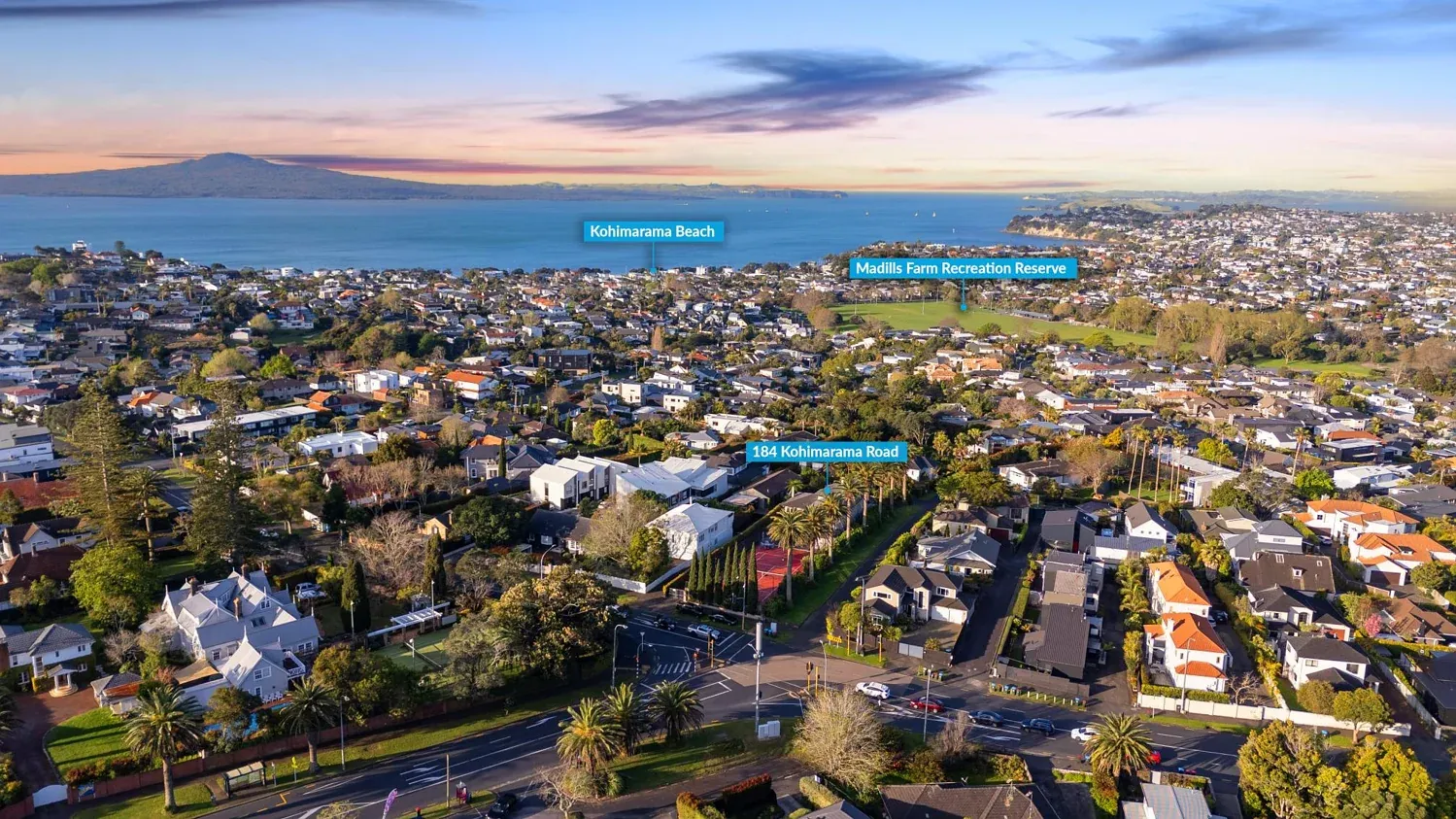 1604m2 site, 6 beds 3.5 baths house with double garage and self-contained flat and tennis court , heated pool and sea views, enjoy it or subdivide without resource consent into another two app 300m2 section {subject to surveyor confirmation) to build two prestige new home, but still keep the original premium home on app 1000 m2 land, 184 Kohimarama Road, Kohimarama, Auckland