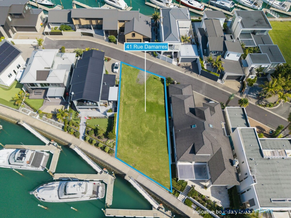 THE ONE AND ONLY OPPORTUNITY, 558m2 Gulf Harbour waterfront section With its own private berth, Located within easy reach of the Gulf Harbour ferry service to Auckland’s CBD, Gulf Harbour Country Club, marina amenities, local cafés, restaurants, shops and private schooling, 41 Rue D’Amarres, Gulf Harbour, , Auckland