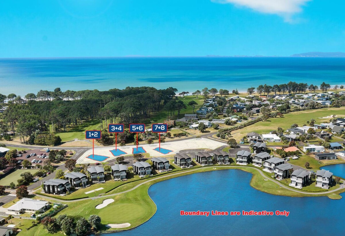 Motivated overseas owner seeks quick sale, Offers over $145,000 for 2 adjoining sections (e.g. Lot 1+2, Lot 3+4, Lot 5+6, or Lot 7+8), Two titled sections with past 3-beds duplex villa plans (consent renewal may be possible), Completed infrastructure: underground water, power, wastewater system, internet and phone, Walkable access to beach, golf, local café and convenience services, FDU 3 & 4/101 Harbour Drive, Matarangi, Coromandel Peninsula