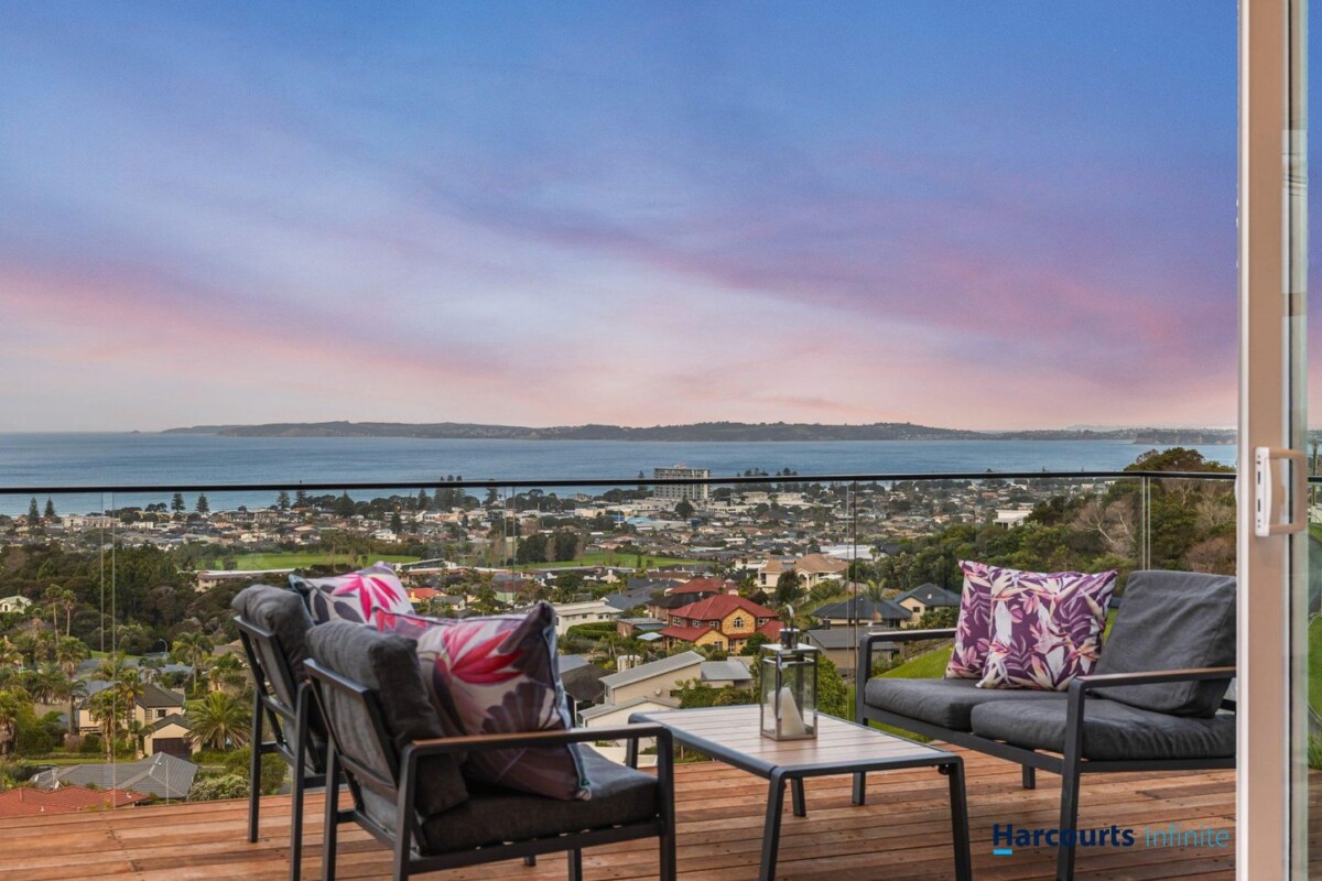 All 5 beds with sea views, 340m2 Brandnew 5 beds + study 4 baths house with double garage on 686m2 section, Central ducted air conditioning + additional heat pumps. Close to shops, transport and local amenities, Easy access to Orewa Beach, 11B Maire Road, Orewa, Auckland