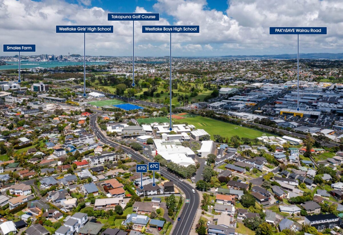 Double Westlake school zone, 10-Year Stamford Building Warranty, Brandnew freehold 4 beds 2.5 baths Duplex home with garage, just a short walk to Smales Farm Bus Station, shops, business hub, and Pak’n Save, schools, easy motorway access, 0.2 km to Forrest Hill School, 67C Forrest Hill Road, Milford, Auckland