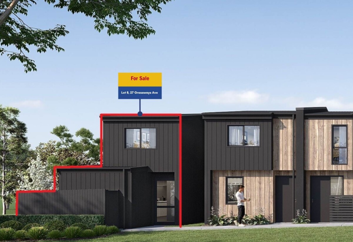 Must sell, 10-Year Master Build + 24-Month Maintenance, Brandnew Freehold 3 beds 1.5 baths home with car park, walks to Pakuranga Plaza, 0.3 km to Pakuranga Intermediate, Lot 8, 27 Grassways Avenue, Pakuranga, Auckland