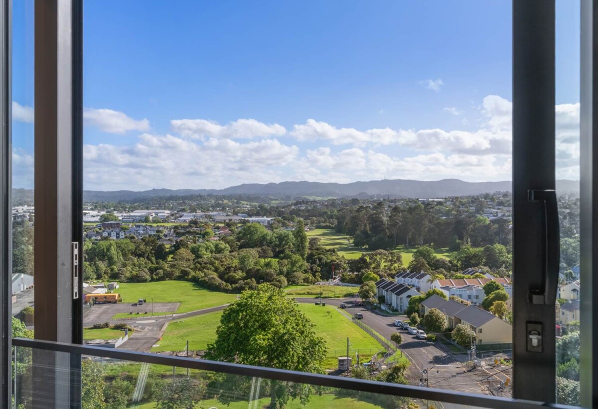Vendors relocating overseas, 2 beds 2 baths 1 car park apartment with views, minutes from West City Mall, Pak n Save, local cafes, train and bus stations, schools, 0.8 km to Henderson Intermediate, 803/1 Buscomb Avenue, Henderson, Auckland