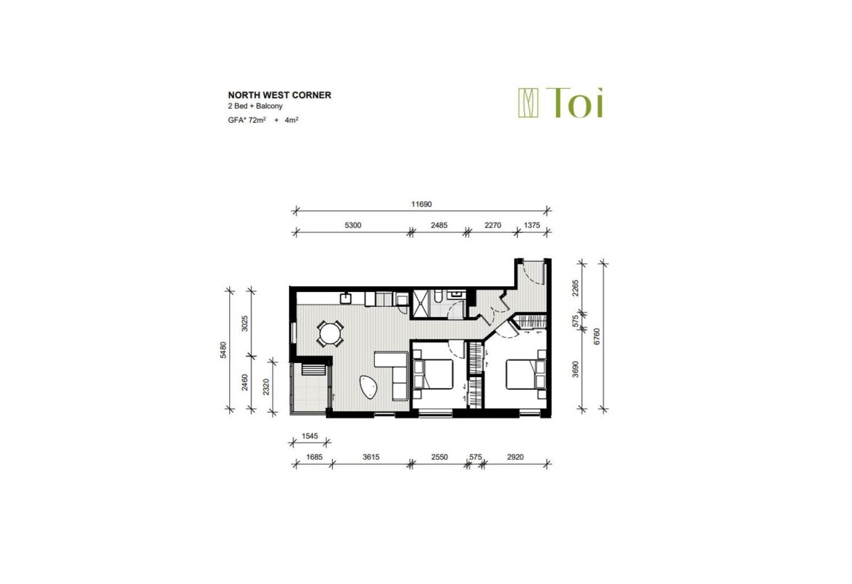 2 beds 1 bath 1 car park apartment, 72m² internal + 4m² balcony, close to shops, parks, schools, motorway access, 0.9 km to Waterview School, 102/2A Te Ara Taurapa, Pt Chevalier, Auckland