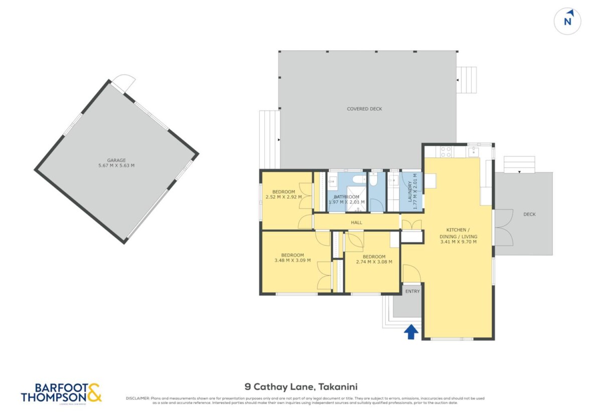 Renovated 3 beds 1 bath house with standalone double garage on 808m2 section, close to South gate shopping centre, schools, motorway access, 0.4 km to Takanini School, 9 Cathay Lane, Takanini, Auckland