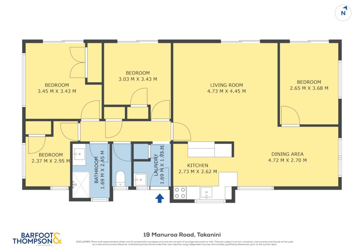 4 beds 1 bath house on 1364m2 section, close to Southgate Shopping Centre, Takanini Town Centre, train station, schools, parks, and easy motorway access, 0.6 km to Takanini School, 19 Manuroa Road, Takanini, Auckland