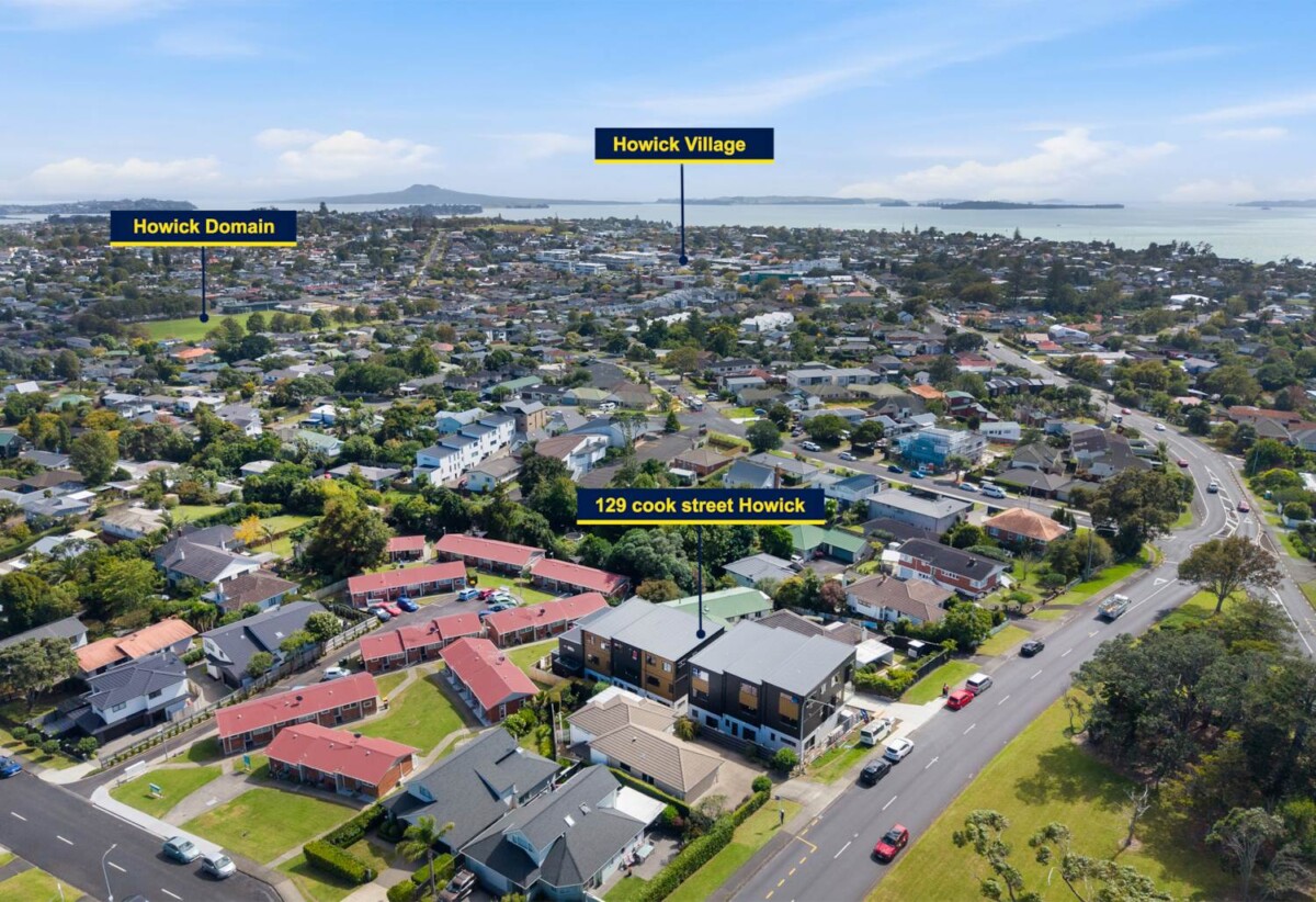 159m2 Brandnew3 beds + large study room 3.5 baths home with garage, 1 bed 1 bath ground floor, just a short stroll from Howick Village, close to shops, supermarkets, schools, beach, 0.7 km to Howick College, Lot 4, 129 Cook Street, Howick, Auckland