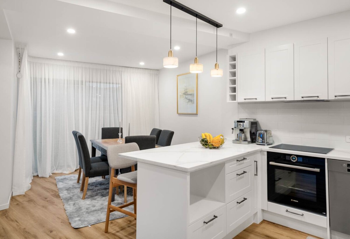 Brick & concrete construction, 4 beds 3.5 baths home with garage, Private rooftop entertaining with water views, just moments from waterfront park, the local rowing club, and Panmure Shopping Centre, 0.1 km to Panmure Bridge School, 90A Kings Road, Panmure, Auckland