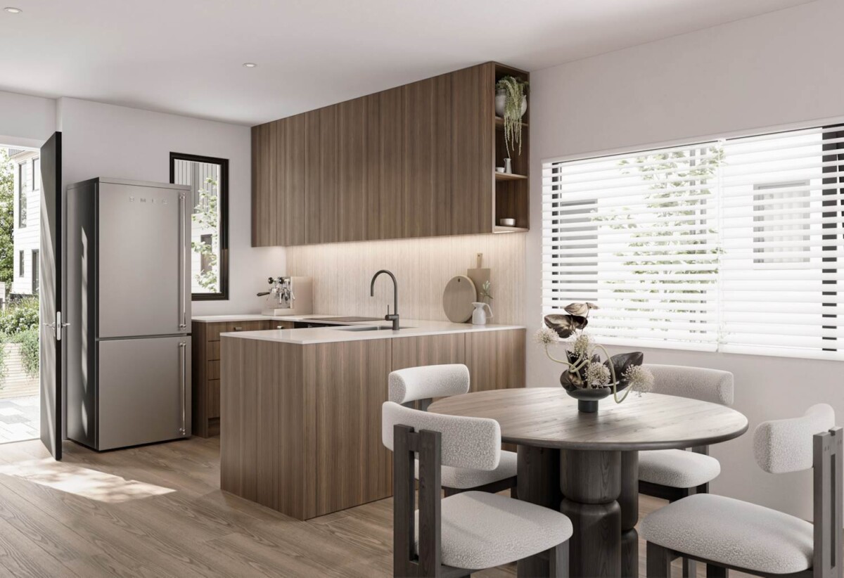 Double Grammar school zone, Off-plan , 3 beds 1 bath home with 2 car parks, just a 10% deposit, with completion estimated for September 2027, 1.1 km to Epsom Girls’ Grammar School, 2.0km to Auckland Grammar, 7/105 Great South Road, Epsom, Auckland