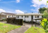 Once in 23 years, 3 beds 1 bath house with garage on 809m2 section, a large rumpus room downstairs with garage, close to local schools, parks, shops, and transport, 0.5 km to Marshall Laing School, 0.8 km to Lynfield College, 67 Dundale Avenue, Blockhouse Bay, Auckland