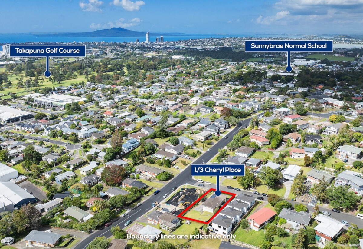 Double Westlake school zone, Brick and tile Two dwellings (2 bed, 1 bath, garage each) on 713m2 section, Services on site, close to motorway access, shops, cafés, and all essential amenities, 1 & 2/3 Cheryl Place, Hillcrest, Auckland