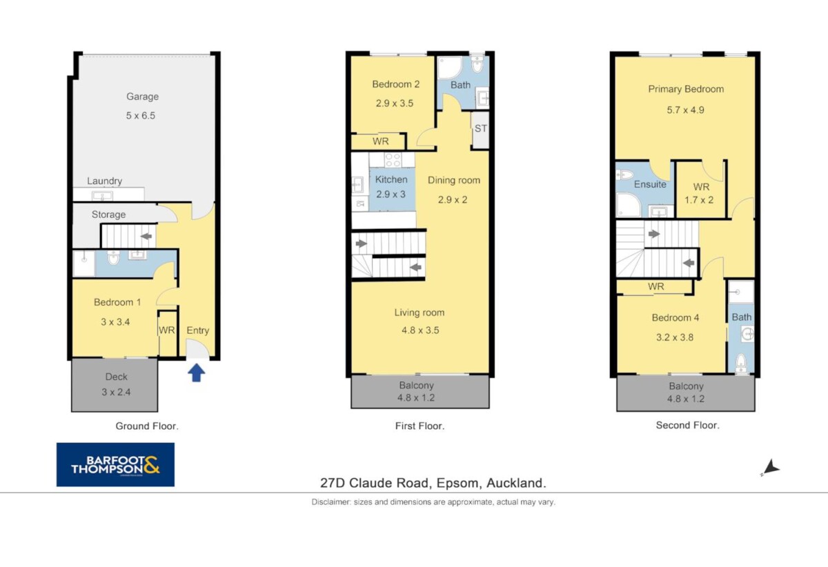 Double Grammar school zone, 4 beds 4 baths home with double garage, 2.1 km to Epsom Girls’ Grammar School, 3.1 km to Auckland Grammar, 27D Claude Road, Epsom, Auckland
