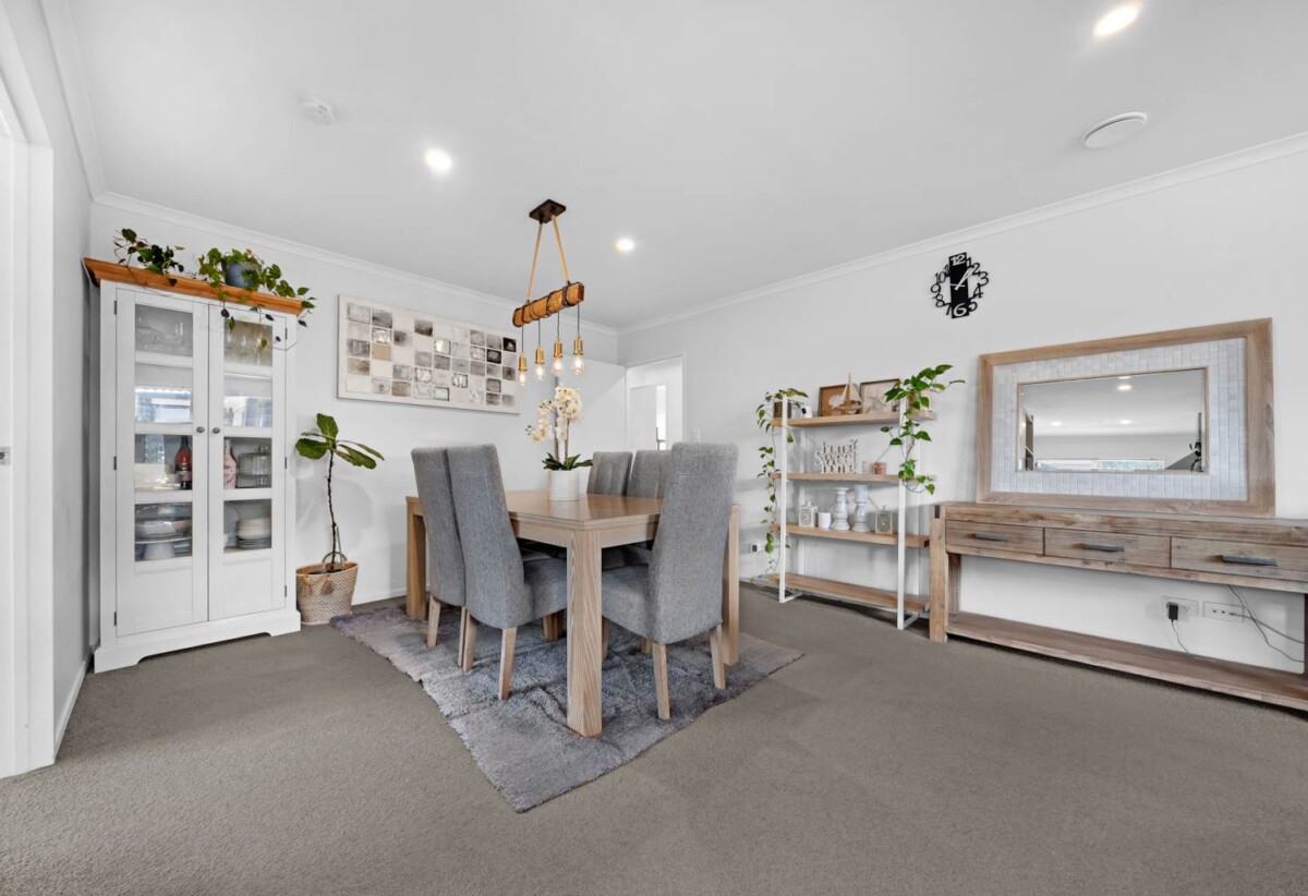 Brick and tile 3 beds 2 baths house with garage on 307m2 section, Expansive covered deck, close to Maukau shopping centre, schools, motorway access, 0.8 km to Wiri Central School and Manurewa High School, 3 Totara Meadows Court, Wiri, Auckland