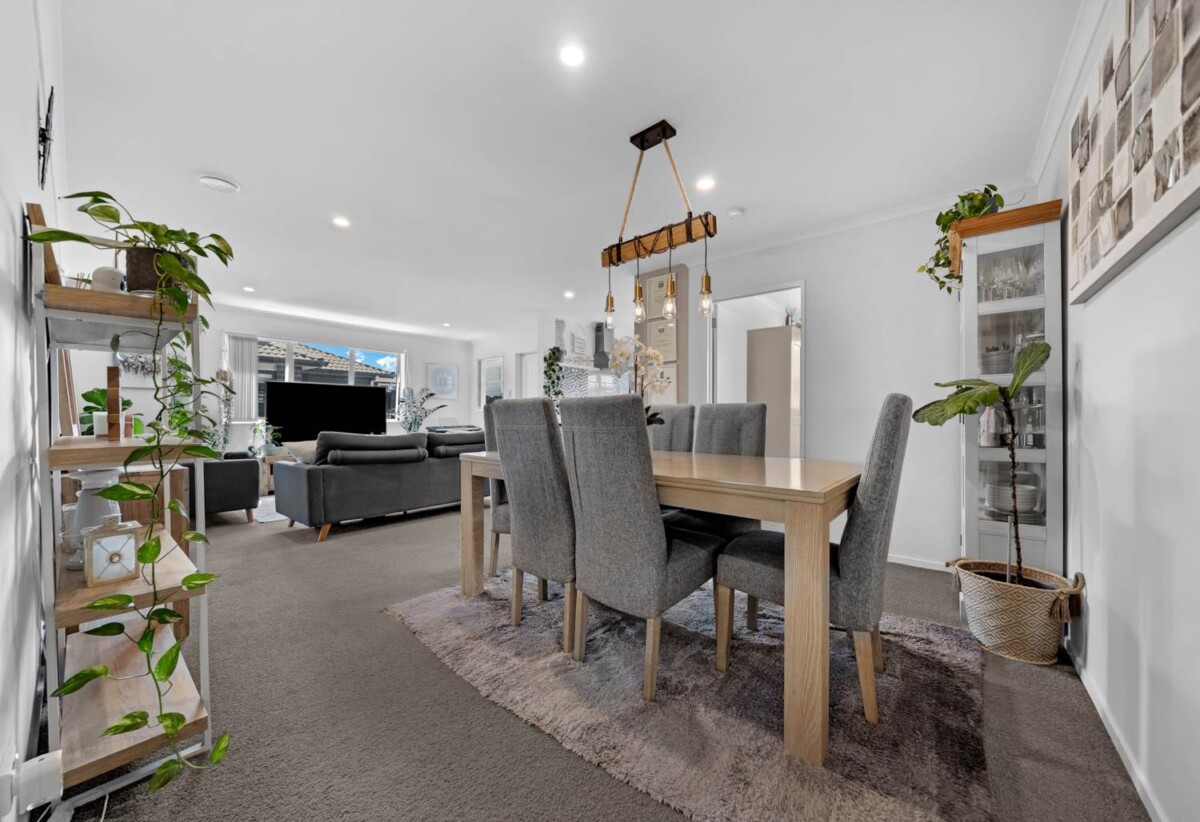 Brick and tile 3 beds 2 baths house with garage on 307m2 section, Expansive covered deck, close to Maukau shopping centre, schools, motorway access, 0.8 km to Wiri Central School and Manurewa High School, 3 Totara Meadows Court, Wiri, Auckland