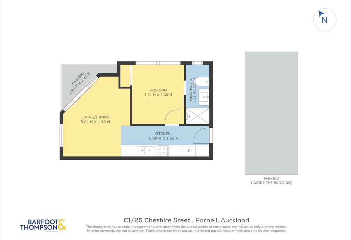 Double Grammar school zone, CV: $550,000 (2024), 44m2 Freehold 1 bed 1 bath 1 car park apartment, easy walk to the CBD, hospital, university, Parnell shops, zoned for Parnell School, Auckland Grammar, Epsom Girls’ Grammar School, C1/25 Cheshire Street, Parnell, Auckland