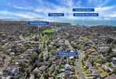 Rangitoto College zone, 4 beds 2 baths house with swimming pool on 684m2 section, 2 beds upstairs and two downstairs, along with two bathrooms, including a semi-ensuite. within walking distance to Browns Bay Beach, shops, and a local kindergarten, 0.6 km to Sherwood School (Auckland), 30 Oaktree Avenue, Browns Bay, Auckland