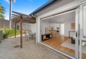 4 beds 2.5 baths house with double garage on 527m2 section, close to the end of a quiet cul-de-sac which borders the Wharf Reserve with its grass areas and trails, close to schools, Massey University, Albany Mall, motorway access, 0.4 km to Albany School, 30 Vinewood Drive, Albany, Auckland
