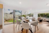 4 beds 2.5 baths house with double garage on 527m2 section, close to the end of a quiet cul-de-sac which borders the Wharf Reserve with its grass areas and trails, close to schools, Massey University, Albany Mall, motorway access, 0.4 km to Albany School, 30 Vinewood Drive, Albany, Auckland