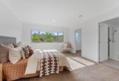 4 beds 2.5 baths house with double garage on 527m2 section, close to the end of a quiet cul-de-sac which borders the Wharf Reserve with its grass areas and trails, close to schools, Massey University, Albany Mall, motorway access, 0.4 km to Albany School, 30 Vinewood Drive, Albany, Auckland