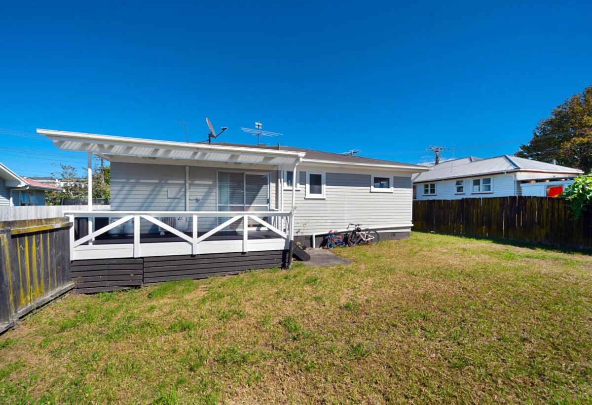3 beds 1 bath house with 3 car parks on 468m2 section, just minutes from the bustling Lincoln Road shops, supermarkets, and with easy motorway access, 1.3 km to Waitakere College, 29 Don Buck Road, Massey, Auckland