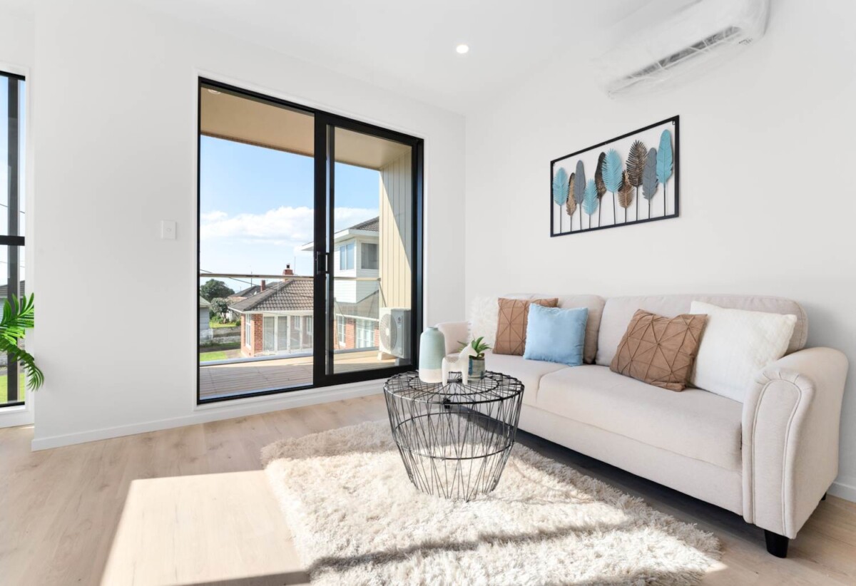 Sea views, Only 3 units available, Freehold 3 ensuites or 4 ensuites home with garage, steps from coastal walkways, a short stroll to Te Atatu Central, Countdown supermarket, Public Transport and the library. Quick access to the motorway, 0.1 km to Rutherford School, 4 Toru Street, Te Atatu Peninsula, Auckland