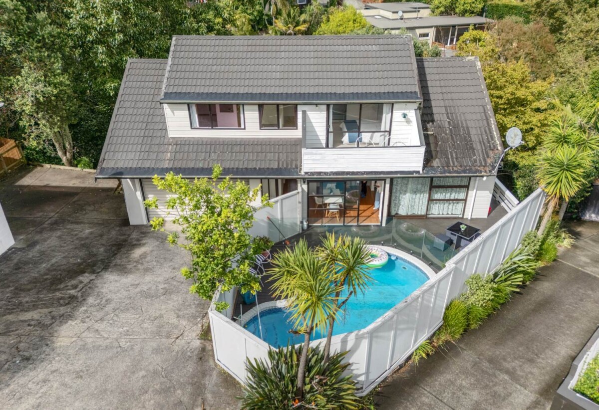 The rear section (68B) on a separate title for future development, 3 beds + office 2 baths house with double garage and in-ground pool, just moments from the lush green spaces of Madills Farm, the scenic waterfront, zoned for highly regarded Kohimarama Primary School and Glendowie College, 68A & 68B Sayegh Street, St Heliers, Auckland