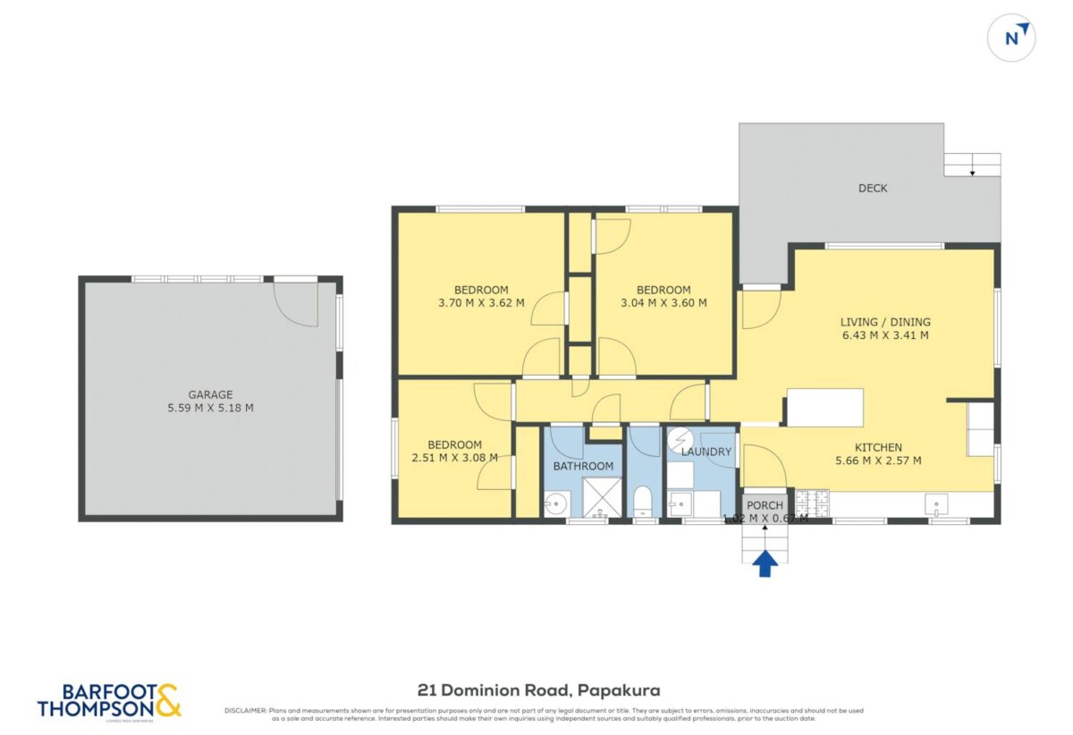 Motivated sellers, 3 beds 1 bath house with standalone garage on 708m2 section, close to schools, shops, parks, supermarkets, motorway access, 0.8 km to Cosgrove School, 21 Dominion Road, Papakura, Auckland