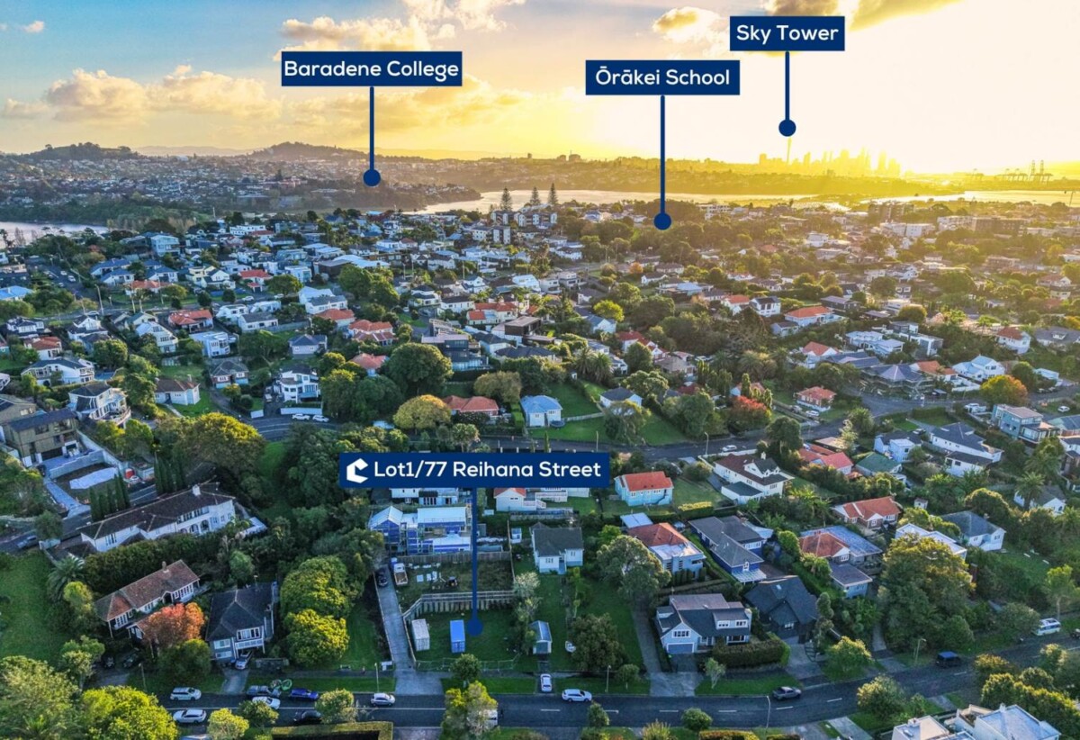 365m2 section, with A proposed new dwelling of approximately 291m² (more or less), just moments from Tautari Reserve, 0.5 km to Orakei School, 77A Reihana Street, Orakei, Auckland