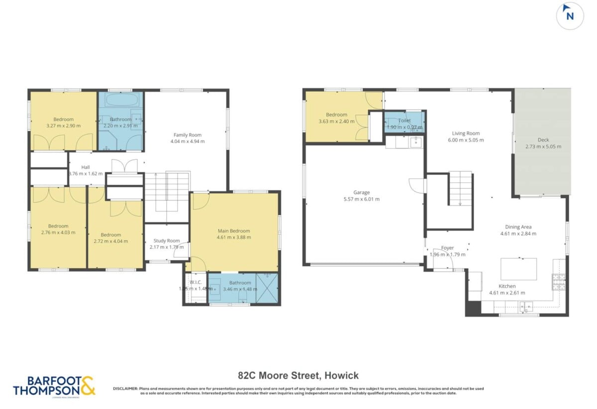 Opposite Howick Domain, Standalone 5 beds 2.5 baths house with double garage, just a short stroll to Countdown, New World, Owairoa School, and the Howick Village, 82C Moore Street, Howick, Auckland