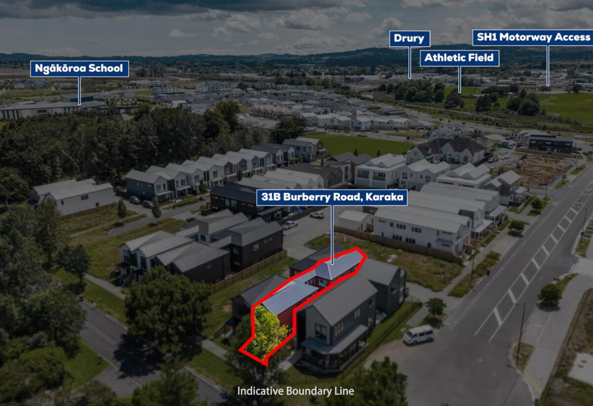 Brandnew Brick 4 beds (2 ensuites) 3 baths home with garage for 2 cars, 0.4 km to Ngakoroa School, easy access to motorway, the upcoming train station in Drury, with major developments including Costco and a new town centre on the horizon, 31B Burberry Road, Karaka, Auckland