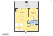 Auckland Girls’ Grammar School zone, Freehold 2 beds 1 bath apartment, 85sqm including a large balcony of approx. 21sqm, Underfloor heating in bathroom, Current weekly rental income of $670/pw, with a fixed term end on 11 Aug 2026, 205/47 Beach Road, City Centre, Auckland