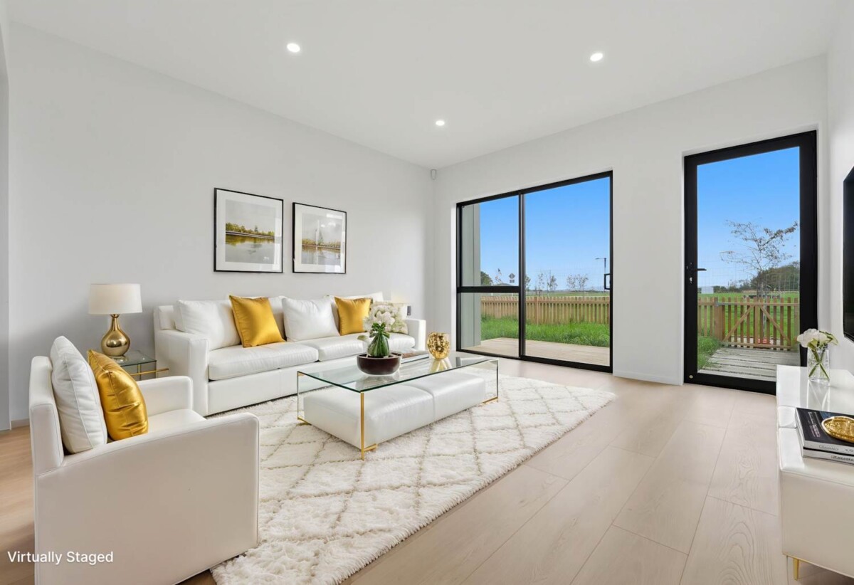 Brandnew standalone 4 beds 3.5 baths house with garage and deck on 247m2 section, Park already nearby – plus a new commercial area under construction, easy motorway access, 17 Karaka Village Parade, Karaka, Auckland