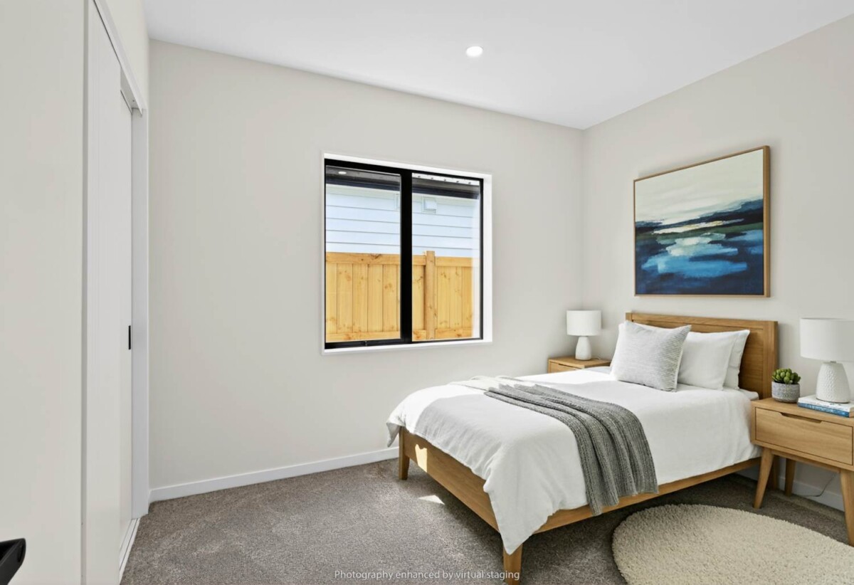 Move-in ready, 2 Kitchens & 2 Ensuites, 163m2 Brandnew 4 beds 3 baths house with double garage on 327m2 section, close to Papakura town centre, schools, 34 Furlough Road, Papakura, Auckland