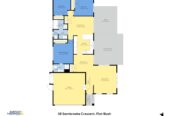 160m2 Brick and tile 3 beds 2 baths house with double garage on 470m2 section, close to schools, shopping centres, motorway access, 0.5 km to Chapel Downs School, 18 Sambrooke Crescent, Flat Bush, Auckland