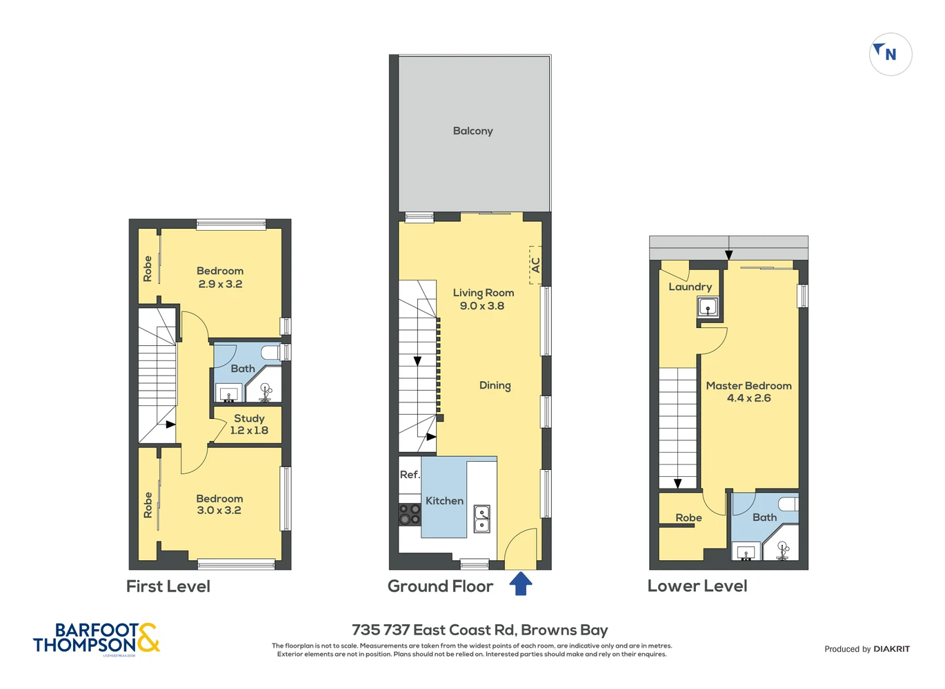Rangitoto College zone, Sea views, Freehold 3 beds 2 baths home with car park, Zoned for Rangitoto College, Northcross Intermediate, and Sherwood Primary also all within walking distance, easy access to the Northern Motorway and public transport, and only a short drive to Albany Mall, 1/735 East Coast Road, Browns Bay, Auckland