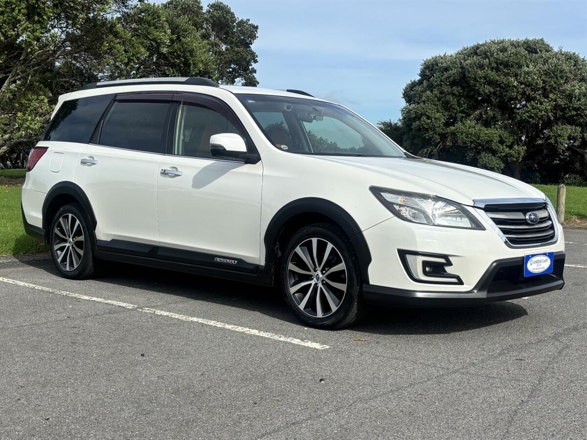 2015 Subaru Exiga Crossover 7, Station Wagon, Automatic, Pearl White, 7 Seats (Leather), 2500cc, Petrol, 125,593km