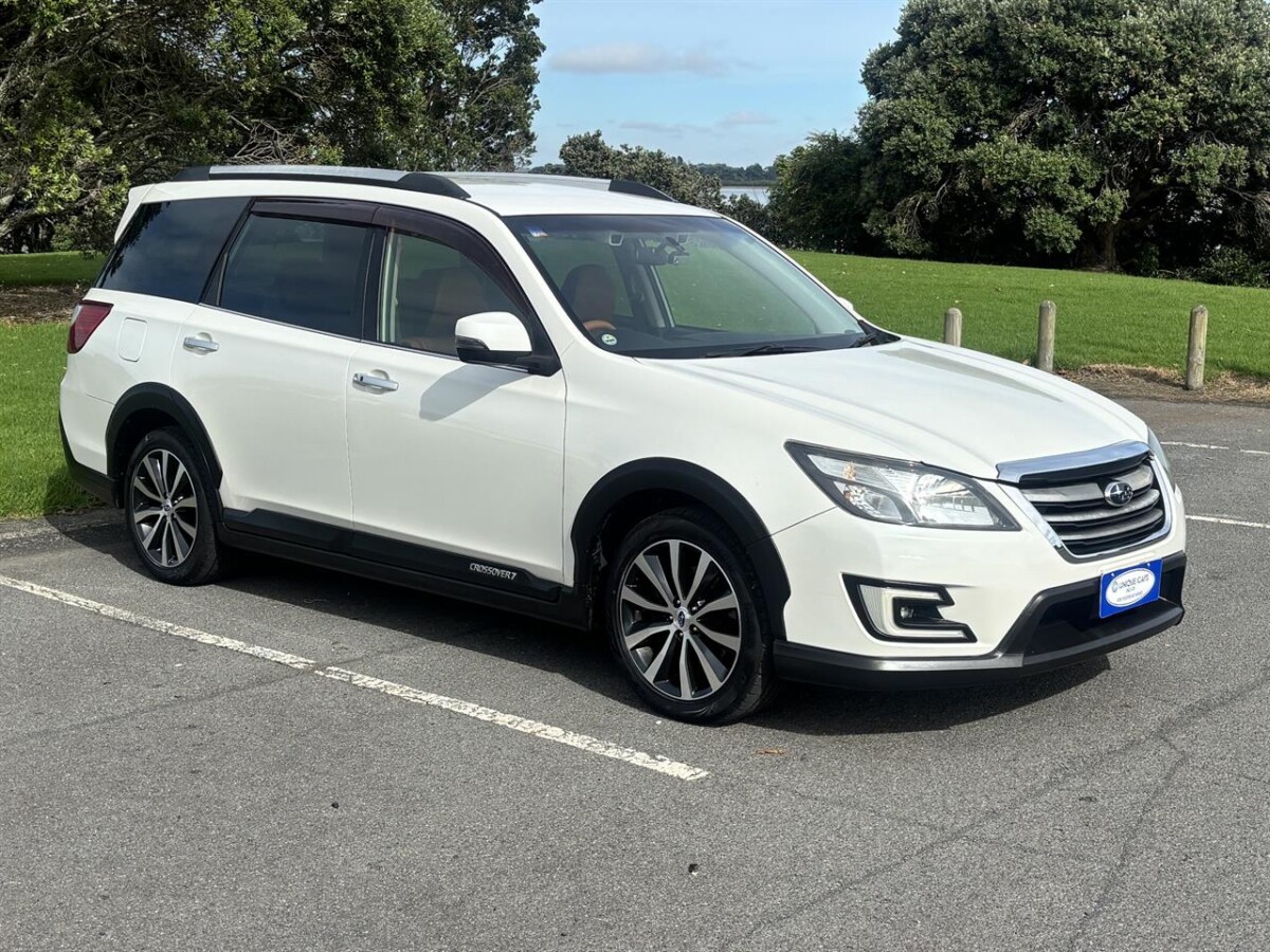 2015 Subaru Exiga Crossover 7, Station Wagon, Automatic, Pearl White, 7 Seats (Leather), 2500cc, Petrol, 125,593km