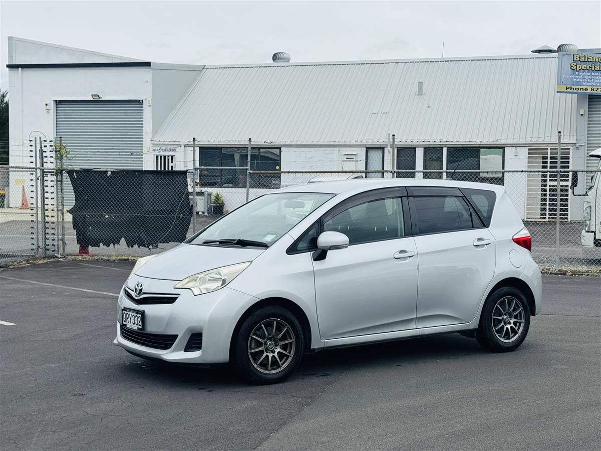 2012 Toyota Ractis Hatchback Automatic, Silver, 5 seats, Petrol, 1 owner, 1,329 cc, 75,500 km