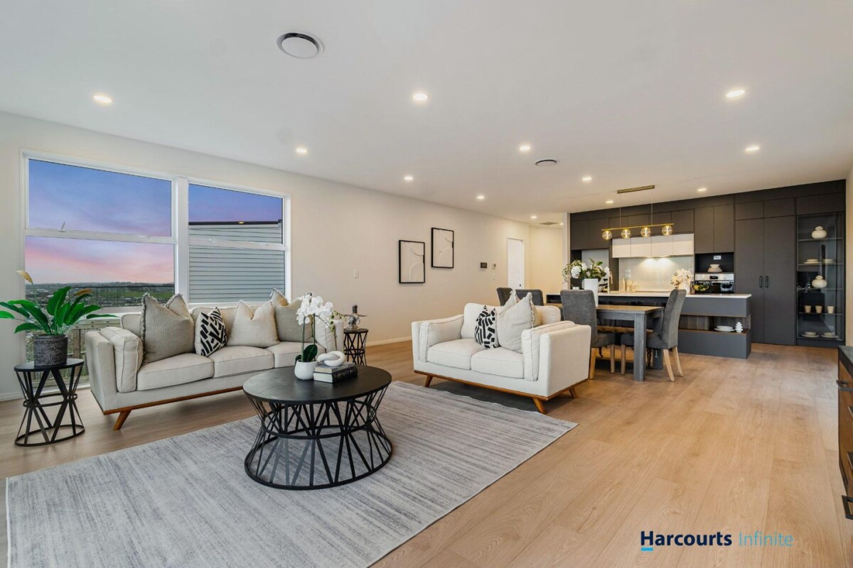 All 5 beds with sea views, 340m2 Brandnew 5 beds + study 4 baths house with double garage on 686m2 section, Central ducted air conditioning + additional heat pumps. Close to shops, transport and local amenities, Easy access to Orewa Beach, 11B Maire Road, Orewa, Auckland