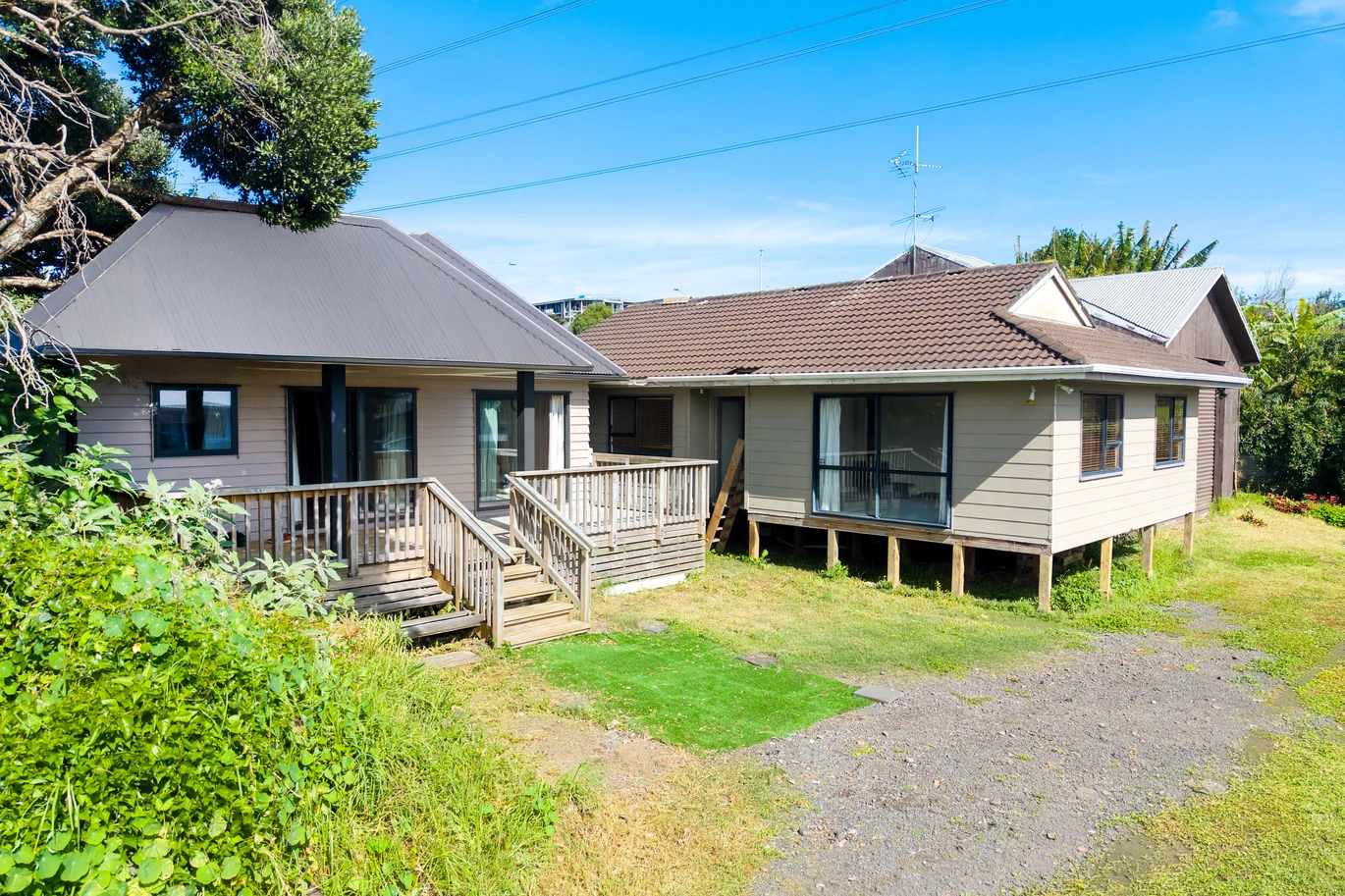 Vendor Says Sell – All Offers Considered, 4 beds 2 baths house on share of 1356m2, Recently constructed studio (CCC issued), Relocated 3-bedroom dwelling (unfinished), Expansive garage space, Walking distance to Sylvia Park, IKEA, and public transport (bus & train), Prospective purchasers are advised that certain works on the property may not have obtained neighbouring cross-lease consent, 19 Mclennan Road, Mount Wellington, Auckland